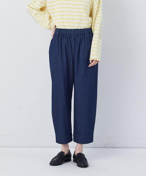 conges payes ADIEU TRISTESSE(コンジェ ペイエ アデュートリステス)の「【FAVE】サイドポケットクロップドイージーパンツ(その他パンツ・レディース・ブラック/ベージュ/ミント/インディゴブルー・38)」の21枚目の写真