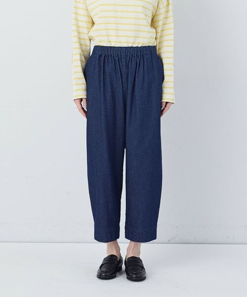 conges payes ADIEU TRISTESSE(コンジェ ペイエ アデュートリステス)の「【FAVE】サイドポケットクロップドイージーパンツ(その他パンツ・レディース・ブラック/ベージュ/ミント/インディゴブルー・38)」の20枚目の写真
