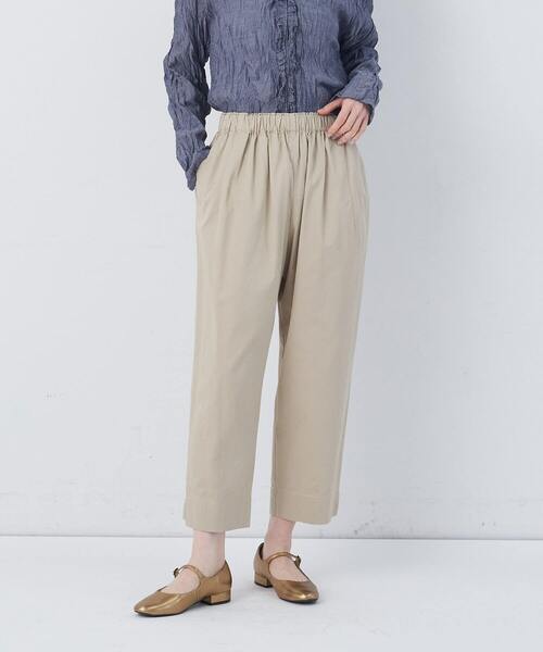 conges payes ADIEU TRISTESSE(コンジェ ペイエ アデュートリステス)の「【FAVE】サイドポケットクロップドイージーパンツ(その他パンツ・レディース・ブラック/ベージュ/ミント/インディゴブルー・38)」の14枚目の写真