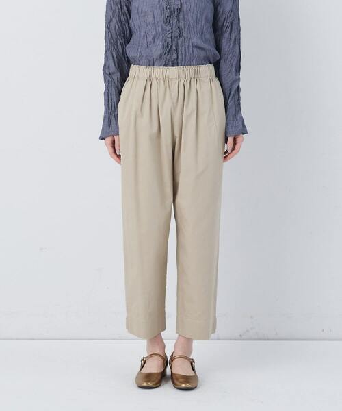 conges payes ADIEU TRISTESSE(コンジェ ペイエ アデュートリステス)の「【FAVE】サイドポケットクロップドイージーパンツ(その他パンツ・レディース・ブラック/ベージュ/ミント/インディゴブルー・38)」の13枚目の写真