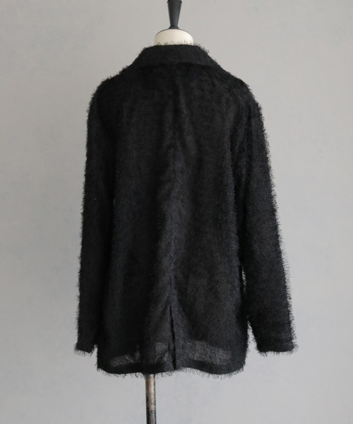 &g'aime(アンジェム)の「【&g'aime】フェザーテーラードジャケット Feather Tailored Jacket(テーラードジャケット・レディース・ホワイト/グレー/ブラック・FREE)」の9枚目の写真