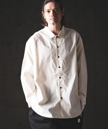 GLIMCLAP（グリムクラップ）の「ms6386-Pinstripe Shirt シャツ(201-011-gls-cg)（シャツ/ブラウス）」