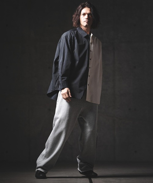 GLIMCLAP（グリムクラップ）の「ms6386-Pinstripe Shirt シャツ(201-011-gls-cg)（シャツ/ブラウス・メンズ・ホワイト×ブラック/ブラック/ホワイト・L/M/S）」の14枚目の写真