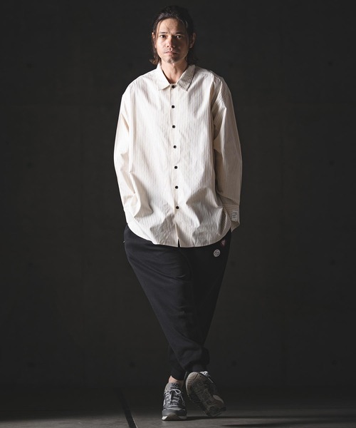 GLIMCLAP（グリムクラップ）の「ms6386-Pinstripe Shirt シャツ(201-011-gls-cg)（シャツ/ブラウス・メンズ・ホワイト×ブラック/ブラック/ホワイト・L/M/S）」の17枚目の写真