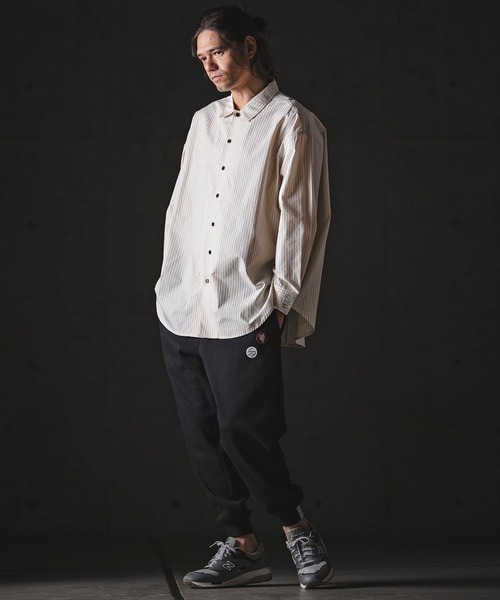 GLIMCLAP（グリムクラップ）の「ms6386-Pinstripe Shirt シャツ(201-011-gls-cg)（シャツ/ブラウス・メンズ・ホワイト×ブラック/ブラック/ホワイト・L/M/S）」の18枚目の写真