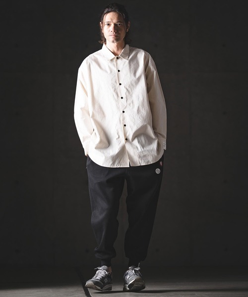 GLIMCLAP（グリムクラップ）の「ms6386-Pinstripe Shirt シャツ(201-011-gls-cg)（シャツ/ブラウス・メンズ・ホワイト×ブラック/ブラック/ホワイト・L/M/S）」の19枚目の写真