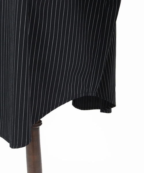 GLIMCLAP（グリムクラップ）の「ms6386-Pinstripe Shirt シャツ(201-011-gls-cg)（シャツ/ブラウス・メンズ・ホワイト×ブラック/ブラック/ホワイト・L/M/S）」の8枚目の写真
