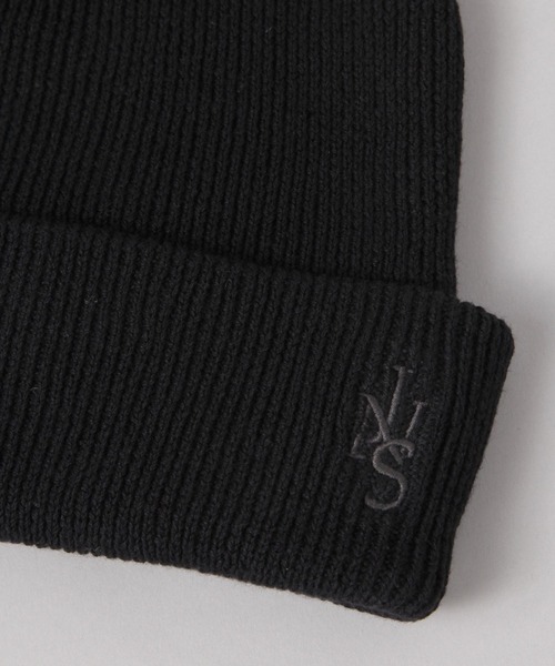 JEANASIS（ジーナシス）の「シシュウロゴビーニー/639535（ニットキャップ/ビーニー・レディース・グレー/ブラック/ミント・FREE）」の6枚目の写真