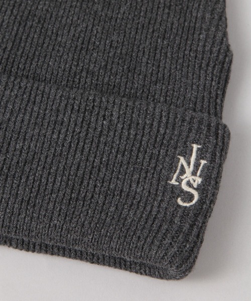 JEANASIS（ジーナシス）の「シシュウロゴビーニー/639535（ニットキャップ/ビーニー・レディース・グレー/ブラック/ミント・FREE）」の7枚目の写真