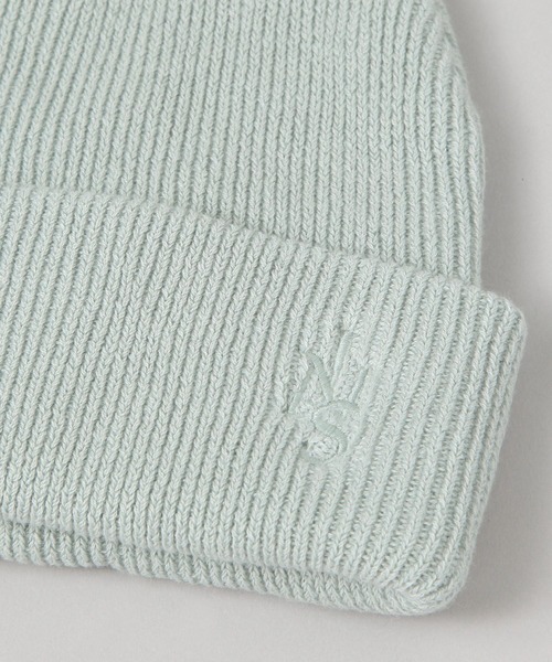 JEANASIS（ジーナシス）の「シシュウロゴビーニー/639535（ニットキャップ/ビーニー・レディース・グレー/ブラック/ミント・FREE）」の8枚目の写真