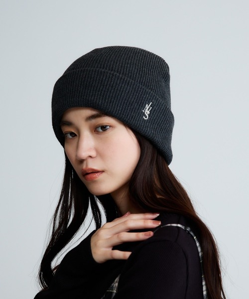 JEANASIS（ジーナシス）の「シシュウロゴビーニー/639535（ニットキャップ/ビーニー・レディース・グレー/ブラック/ミント・FREE）」の11枚目の写真