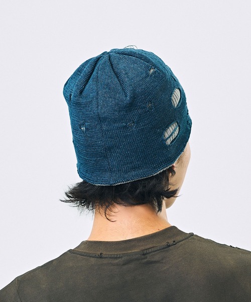 CA4LA(カシラ)の「GRUNGE KNIT WATCH(ニットキャップ/ビーニー・メンズ・ブルー/ブラック・ONESIZE)」の4枚目の写真