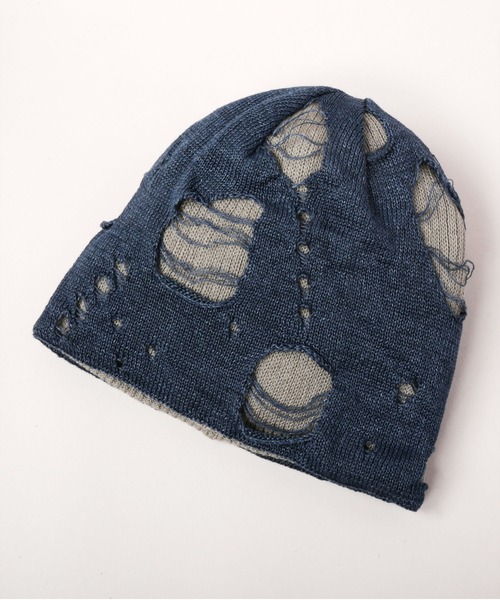 CA4LA(カシラ)の「GRUNGE KNIT WATCH(ニットキャップ/ビーニー・メンズ・ブルー/ブラック・ONESIZE)」の6枚目の写真