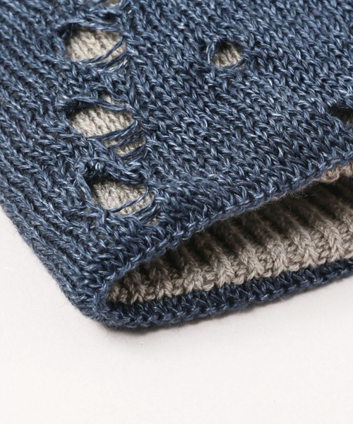 CA4LA(カシラ)の「GRUNGE KNIT WATCH(ニットキャップ/ビーニー・メンズ・ブルー/ブラック・ONESIZE)」の9枚目の写真