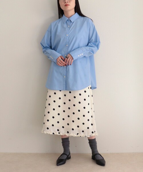 fredy emue（フレディエミュ）の「2WAYオーバーシャツ（シャツ/ブラウス・レディース・ブラウン系その他/サックスブルー/ミント/ブルー系その他・38）」の9枚目の写真