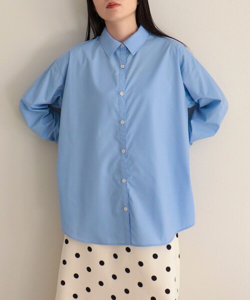 fredy emue（フレディエミュ）の「2WAYオーバーシャツ（シャツ/ブラウス・レディース・ブラウン系その他/サックスブルー/ミント/ブルー系その他・38）」の10枚目の写真