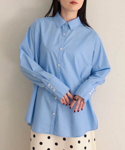 fredy emue（フレディエミュ）の「2WAYオーバーシャツ（シャツ/ブラウス・レディース・ブラウン系その他/サックスブルー/ミント/ブルー系その他・38）」の11枚目の写真