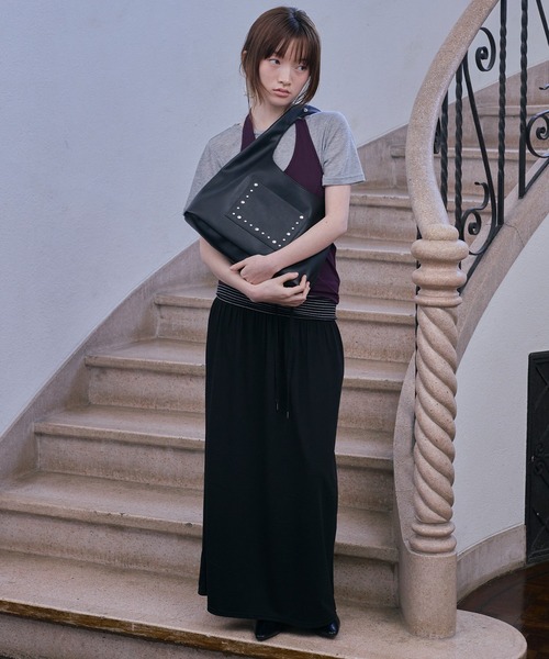 Unblend（アンブレンド）の「【Unblend】2way スタッズトライアングルショルダーバッグ（ハンドバッグ・レディース・レモンイエロー/ブラック/ブラウン・FREE）」の9枚目の写真
