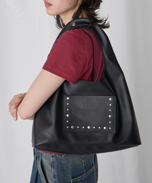 Unblend（アンブレンド）の「【Unblend】2way スタッズトライアングルショルダーバッグ（ハンドバッグ・レディース・レモンイエロー/ブラック/ブラウン・FREE）」の15枚目の写真