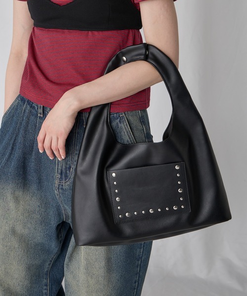 Unblend（アンブレンド）の「【Unblend】2way スタッズトライアングルショルダーバッグ（ハンドバッグ・レディース・レモンイエロー/ブラック/ブラウン・FREE）」の16枚目の写真