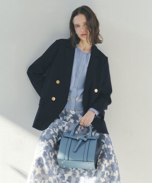 YECCA VECCA（イェッカヴェッカ）の「シアーMIXカーディガン（カーディガン/ボレロ・レディース・イエロー/オフホワイト/ブラック/ブルー・FREE）」の11枚目の写真