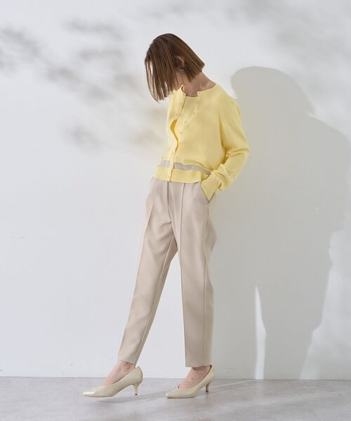 YECCA VECCA（イェッカヴェッカ）の「シアーMIXカーディガン（カーディガン/ボレロ・レディース・イエロー/オフホワイト/ブラック/ブルー・FREE）」の20枚目の写真