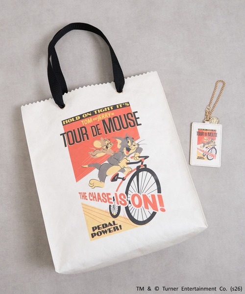 Tom＆Jerry（トムアンドジェリー）の「FLAPPER フラッパー:トムとジェリー レトロポスター　超軽量 130g トートバッグ（トートバッグ・レディース・ターコイズブルー/ブラック/ベージュ/ホワイト・FREE）」の10枚目の写真