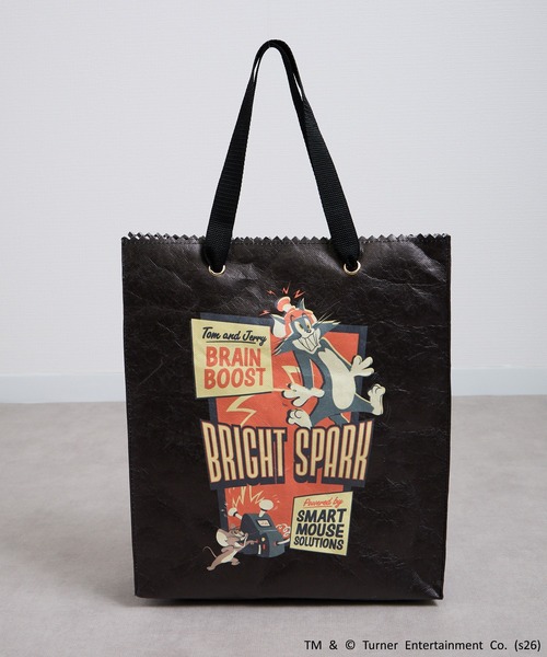 Tom＆Jerry（トムアンドジェリー）の「FLAPPER フラッパー:トムとジェリー レトロポスター　超軽量 130g トートバッグ（トートバッグ・レディース・ターコイズブルー/ブラック/ベージュ/ホワイト・FREE）」の18枚目の写真
