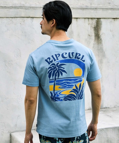 rip curl(リップカール)の「RIP CURL/リップカール 半袖 Tシャツ RCM6S-2101(Tシャツ/カットソー・メンズ・チャコールグレー/グレイッシュブルー/ホワイト・XL/L/M)」の3枚目の写真