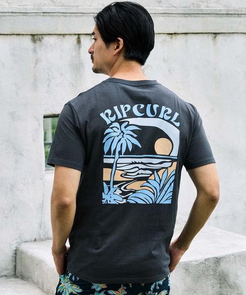 rip curl(リップカール)の「RIP CURL/リップカール 半袖 Tシャツ RCM6S-2101(Tシャツ/カットソー・メンズ・チャコールグレー/グレイッシュブルー/ホワイト・XL/L/M)」の2枚目の写真