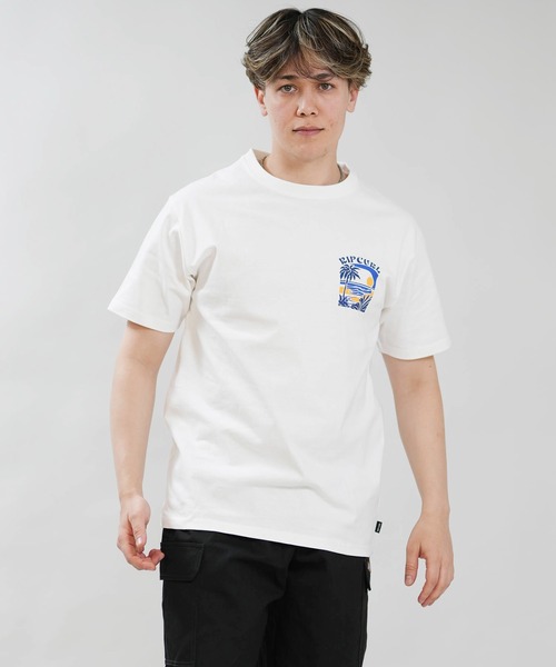 rip curl(リップカール)の「RIP CURL/リップカール 半袖 Tシャツ RCM6S-2101(Tシャツ/カットソー・メンズ・チャコールグレー/グレイッシュブルー/ホワイト・XL/L/M)」の4枚目の写真