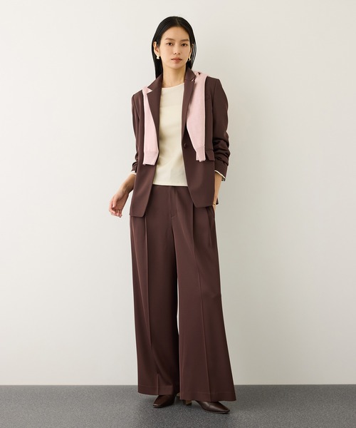 ROPE'（ロペ）の「シアーフレア袖ドッキングカットソー/イージーケア（Tシャツ/カットソー・レディース・ブラック/ホワイト・FREE）」の3枚目の写真