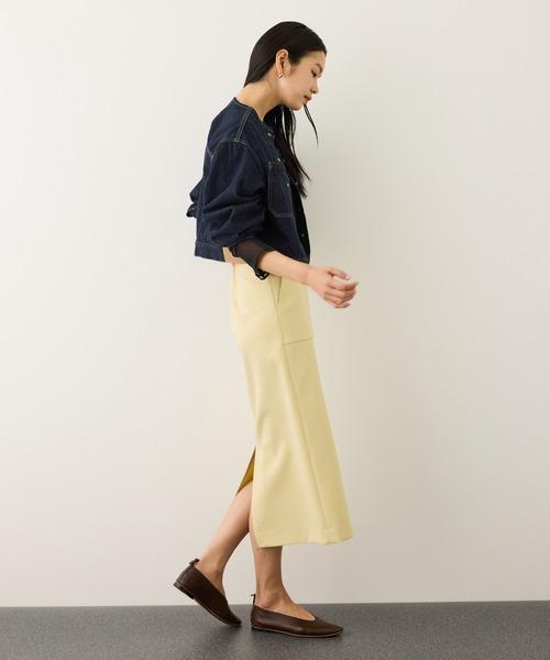 ROPE'（ロペ）の「シアーフレア袖ドッキングカットソー/イージーケア（Tシャツ/カットソー・レディース・ブラック/ホワイト・FREE）」の13枚目の写真