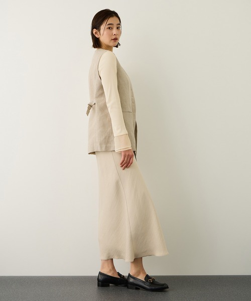 ROPE'（ロペ）の「シアーフレア袖ドッキングカットソー/イージーケア（Tシャツ/カットソー・レディース・ブラック/ホワイト・FREE）」の16枚目の写真