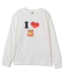 FUGGLER（パグラー）の「atmos pink x FUGGLER I LOVE FUGGLER LS T-shirt / アトモスピンク x ファグラー アイ ラブ ファグラー LS T-シャツ【SP】（Tシャツ/カットソー）」