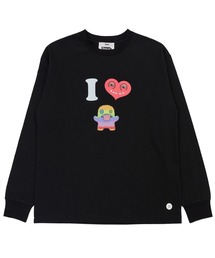FUGGLER（パグラー）の「atmos pink x FUGGLER I LOVE FUGGLER LS T-shirt / アトモスピンク x ファグラー アイ ラブ ファグラー LS T-シャツ【SP】（Tシャツ/カットソー）」