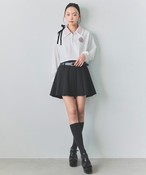 REDYAZEL（レディアゼル）の「エンブレムダブルカラーカットプルオーバー（Tシャツ/カットソー・レディース・オフホワイト/ミント/ネイビー・FREE）」の5枚目の写真