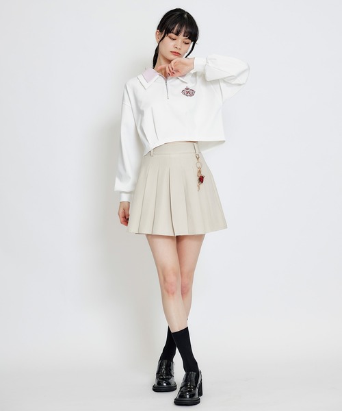 REDYAZEL（レディアゼル）の「エンブレムダブルカラーカットプルオーバー（Tシャツ/カットソー・レディース・オフホワイト/ミント/ネイビー・FREE）」の9枚目の写真