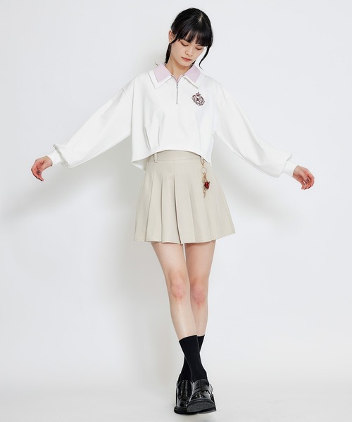 REDYAZEL（レディアゼル）の「エンブレムダブルカラーカットプルオーバー（Tシャツ/カットソー・レディース・オフホワイト/ミント/ネイビー・FREE）」の10枚目の写真