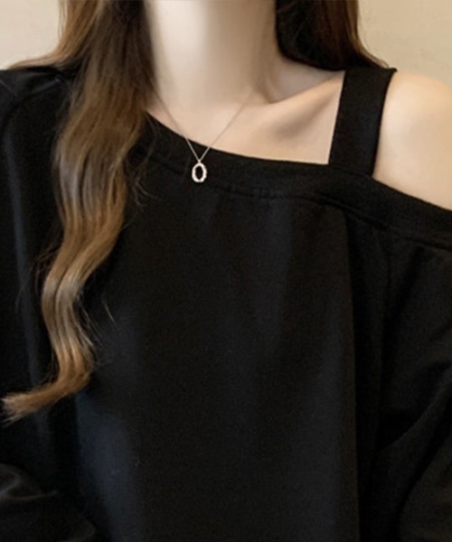 Flugge(フラッジー)の「ショルダーデザインスウェット(スウェット・レディース・グレー/ブラック・MEDIUM/LARGE)」の6枚目の写真