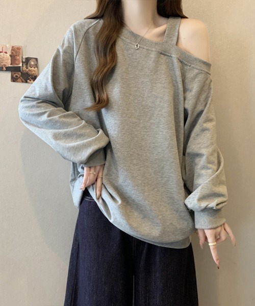 Flugge(フラッジー)の「ショルダーデザインスウェット(スウェット・レディース・グレー/ブラック・MEDIUM/LARGE)」の11枚目の写真