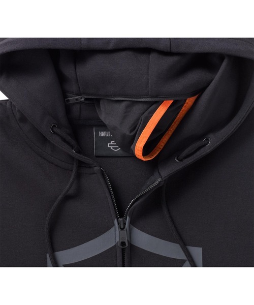 Harley-Davidson（ハーレーダビッドソン）の「H-D(R)TECH ゲイター ジップ フーディー（Tシャツ/カットソー・メンズ・ブラック系その他・SMALL/MEDIUM/LARGE）」の2枚目の写真