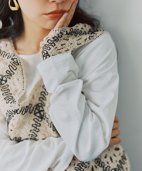 studio CLIP(スタディオクリップ)の「ベーシックシアーカラーロングTシャツ(Tシャツ/カットソー・レディース・ネイビー/イエロー/ピンク/ホワイト/グリーン・FREE)」の7枚目の写真