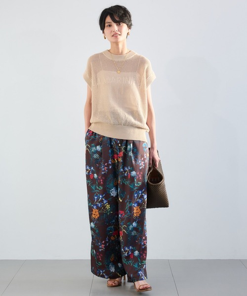 BARNYARDSTORM（バンヤードストーム）の「BARNYARDSTORM / フラワープリントイージーパンツ / ハンドウォッシャブル＜セットアップ対応＞【『ネルソンさん』YouTubeご紹介アイテム】（その他パンツ・レディース・ブラウン/ホワイト・M/S）」の12枚目の写真