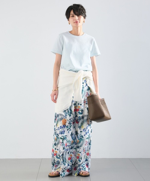 BARNYARDSTORM（バンヤードストーム）の「BARNYARDSTORM / フラワープリントイージーパンツ / ハンドウォッシャブル＜セットアップ対応＞【『ネルソンさん』YouTubeご紹介アイテム】（その他パンツ・レディース・ブラウン/ホワイト・M/S）」の15枚目の写真