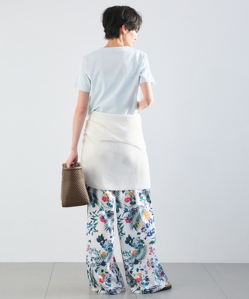 BARNYARDSTORM（バンヤードストーム）の「BARNYARDSTORM / フラワープリントイージーパンツ / ハンドウォッシャブル＜セットアップ対応＞【『ネルソンさん』YouTubeご紹介アイテム】（その他パンツ・レディース・ブラウン/ホワイト・M/S）」の16枚目の写真