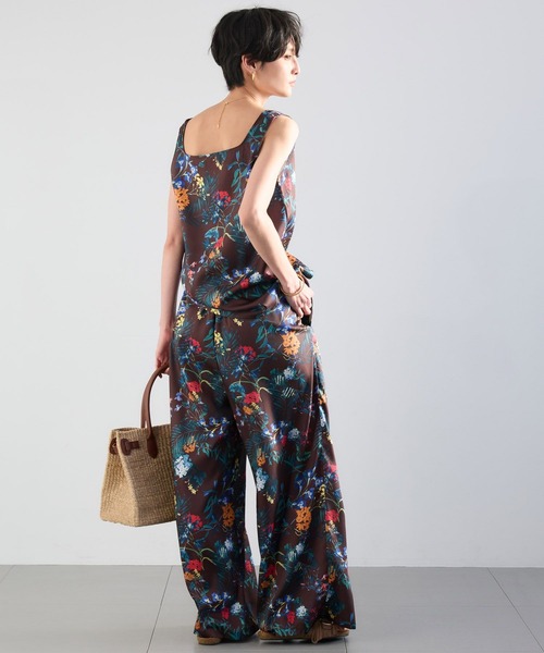 BARNYARDSTORM（バンヤードストーム）の「BARNYARDSTORM / フラワープリントイージーパンツ / ハンドウォッシャブル＜セットアップ対応＞【『ネルソンさん』YouTubeご紹介アイテム】（その他パンツ・レディース・ブラウン/ホワイト・M/S）」の18枚目の写真