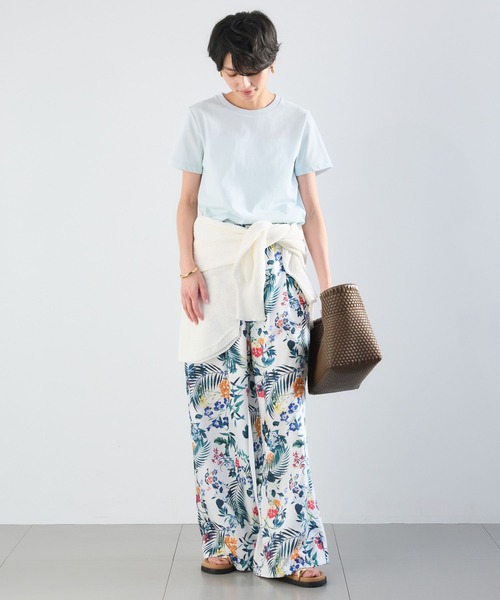 BARNYARDSTORM（バンヤードストーム）の「BARNYARDSTORM / フラワープリントイージーパンツ / ハンドウォッシャブル＜セットアップ対応＞【『ネルソンさん』YouTubeご紹介アイテム】（その他パンツ・レディース・ブラウン/ホワイト・M/S）」の5枚目の写真