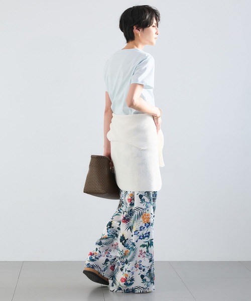 BARNYARDSTORM（バンヤードストーム）の「BARNYARDSTORM / フラワープリントイージーパンツ / ハンドウォッシャブル＜セットアップ対応＞【『ネルソンさん』YouTubeご紹介アイテム】（その他パンツ・レディース・ブラウン/ホワイト・M/S）」の6枚目の写真