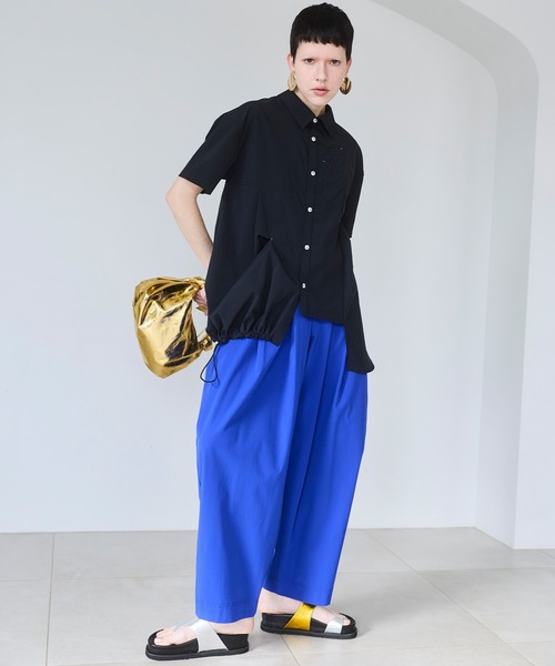 OMMO(オーエムエムオー)の「EASY WIDE TUCK PT(その他パンツ・レディース・ホワイト/ピンク/ブルー/ブラック・36/38)」の6枚目の写真